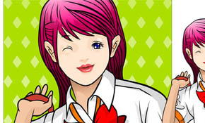 Vectors School Girls